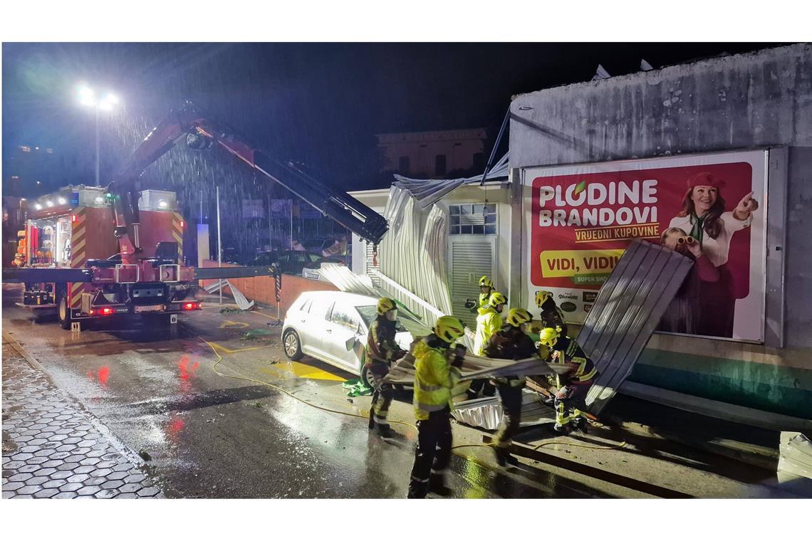 Schwere Gewitter verwüsten beliebte kroatische Ferienregion