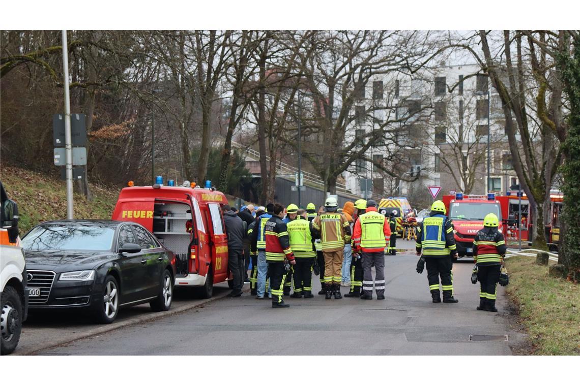 Die Feuerwehr rückte zu einem Brand in Nagold (Kreis Calw) aus.