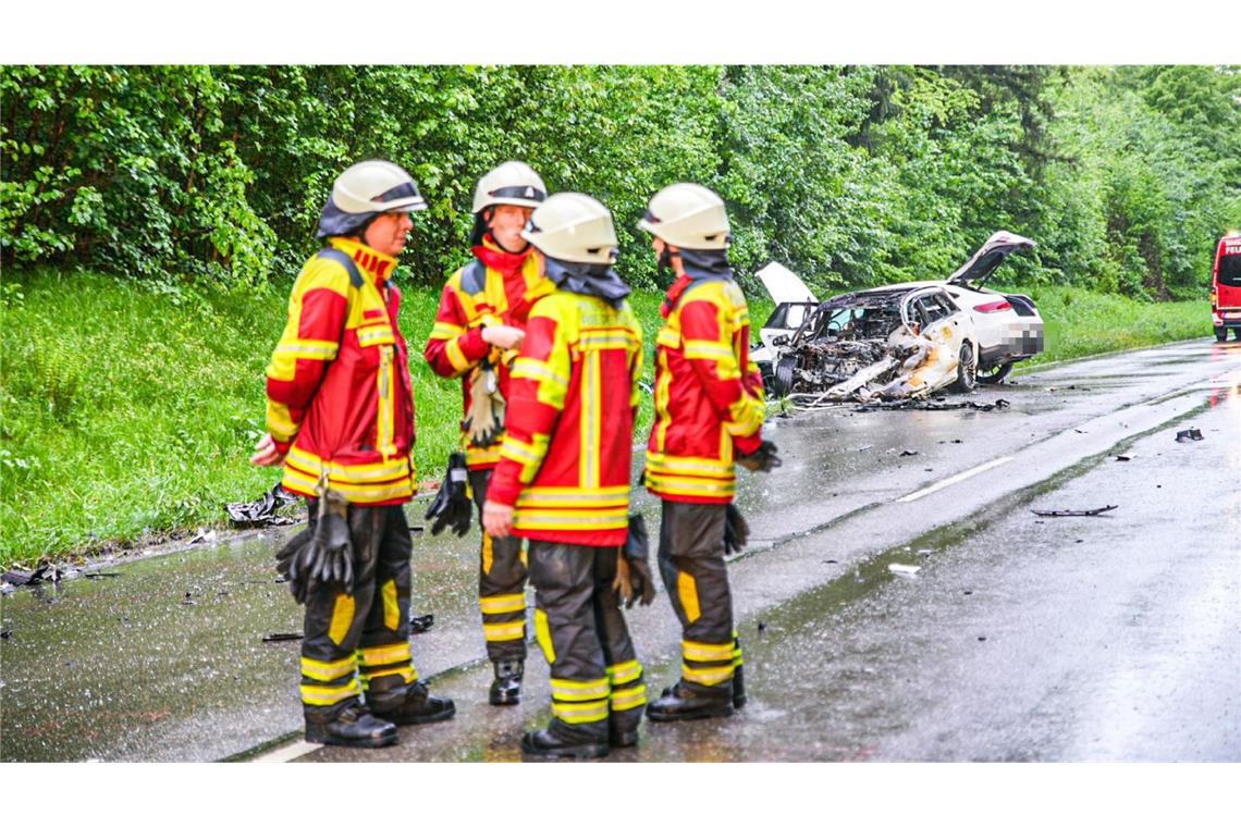 Die Feuerwehr war ebenfalls vor Ort.