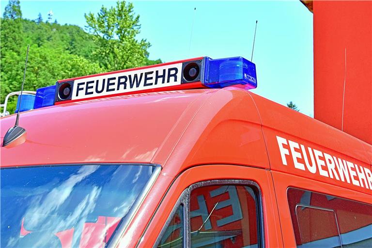 Die Feuerwehr war mit zwei Fahrzeugen und neun Einsatzkräften vor Ort. Symbolbild: Tobias Sellmaier