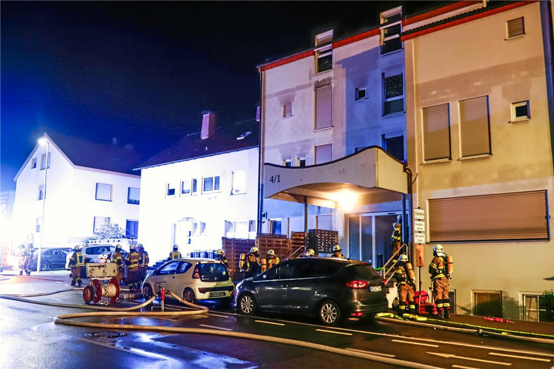 Die Feuerwehren aus Backnang und Aspach waren vor Ort.