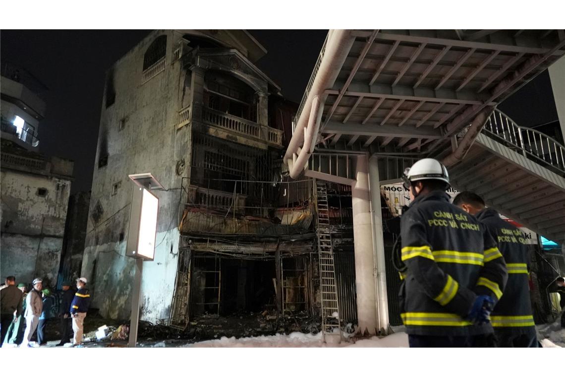 Elf Tote bei Brand in vietnamesischer Bar Die Flammen versperrten den Opfern den Weg nach draußen.