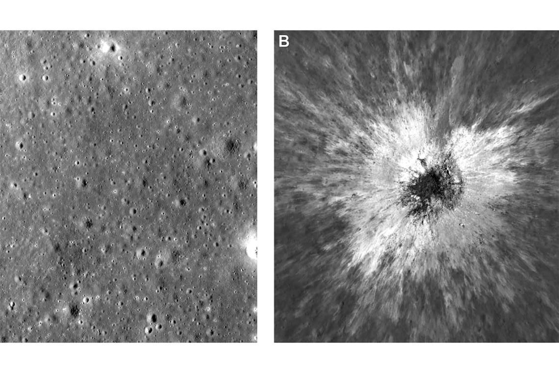 Die Forscher führen die Entstehung des Kraters auf den Einschlag eines Kometen oder Asteroiden von der Größe eines drei- bis sechsstöckigen Hauses im Frühjahr 2024 zurück. 