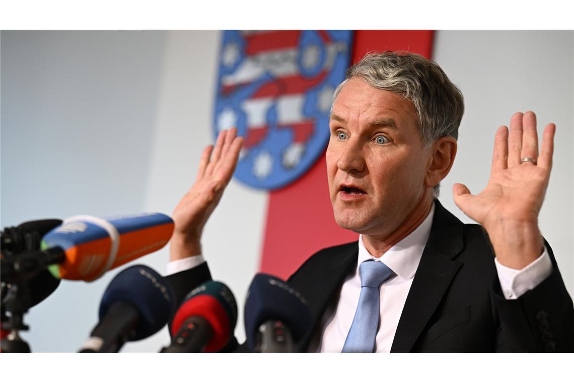 Justiz-Dilemma mit der AfD - Blockade im Landtag droht Die Fraktion von Björn Höcke blockiert die Besetzung wichtiger Gremien. (Archiv)