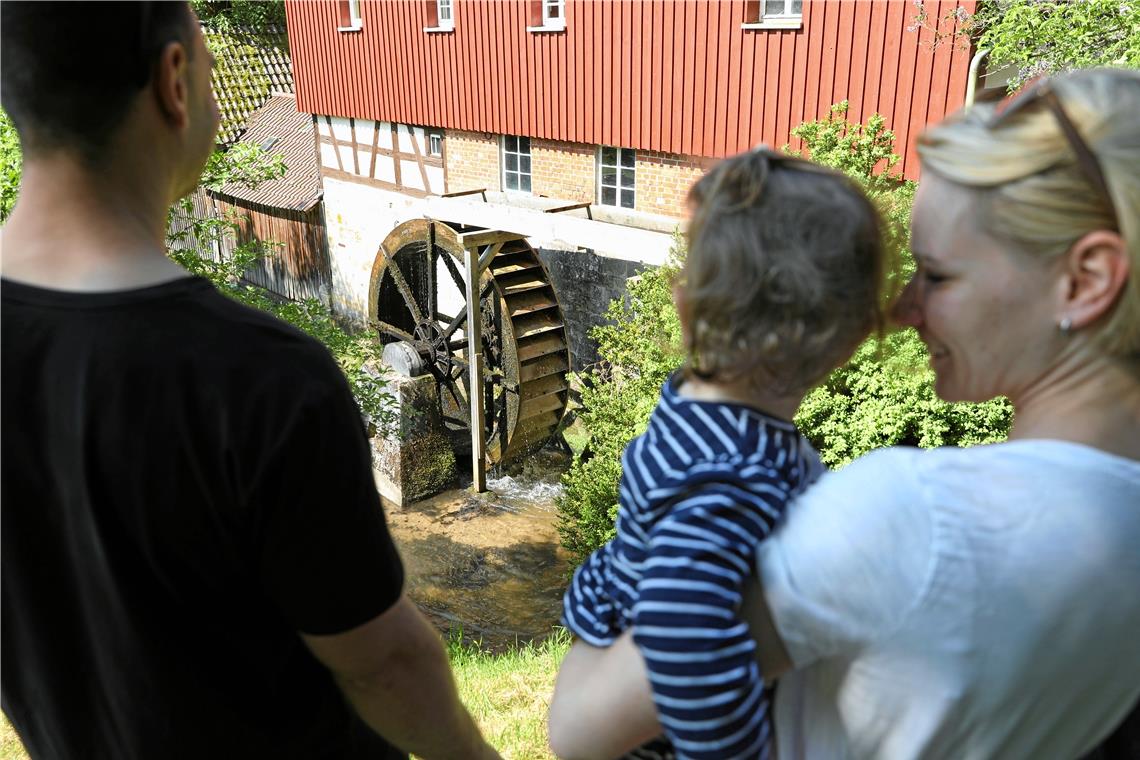 Mühlentag mit Kaiserwetter in Kaisersbach Die Führungen erwiesen sich wieder als richtige Besuchermagneten.Foto: Markus Metzger