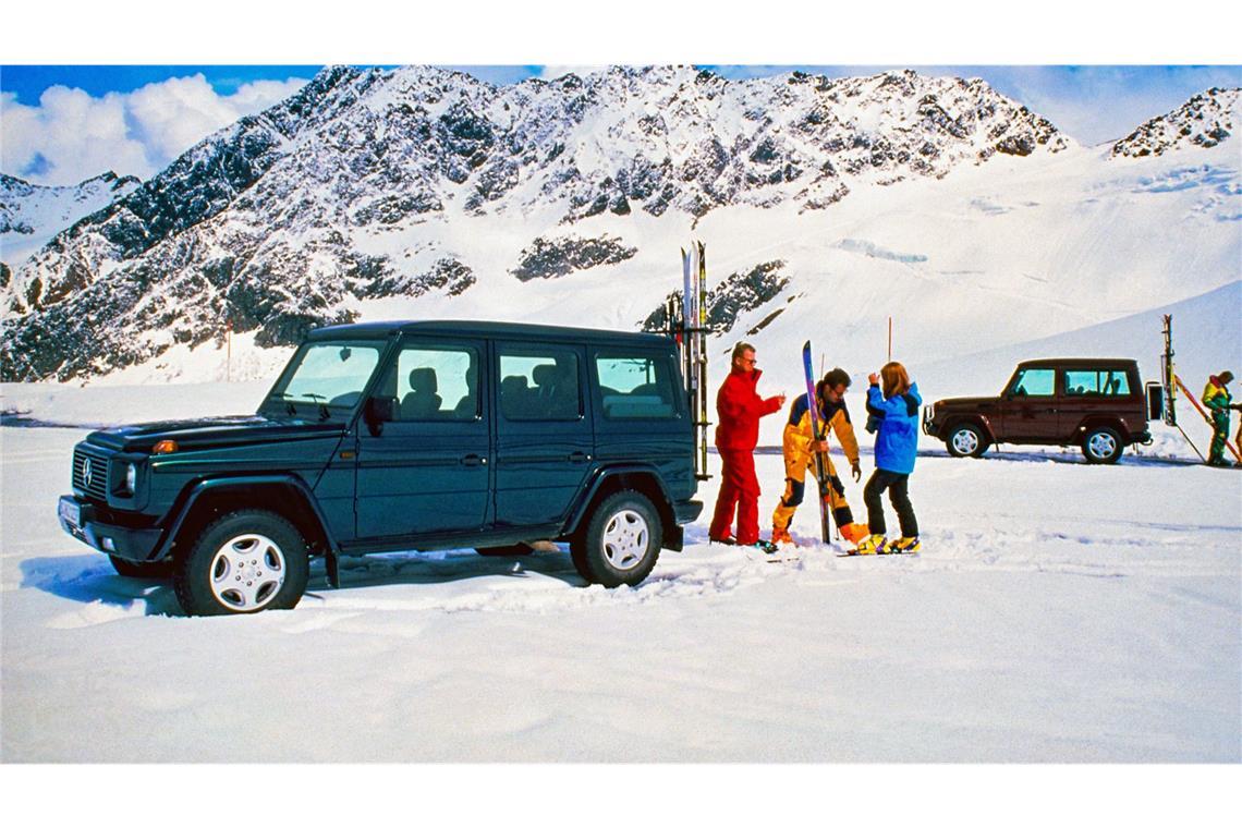 Die  G-Klasse präsentierte sich vor 30 Jahren winterfest.