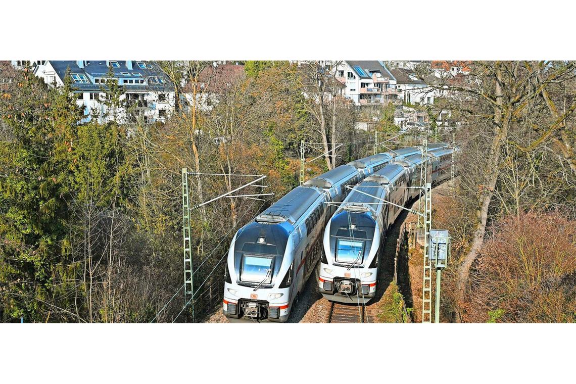 Die Gäubahn auf der Panoramastrecke in Stuttgart