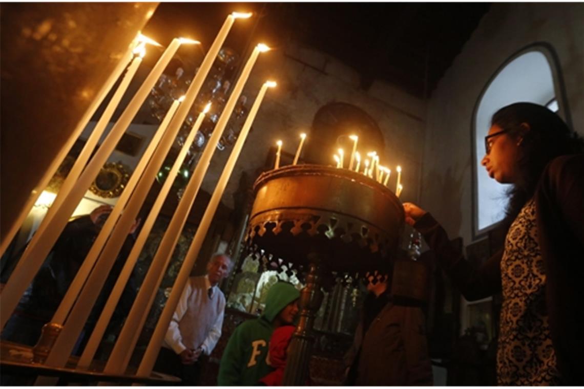 Weihnachten – wunderbares Fest, Fest der Wunder Die Geburtskirche Jesu in Bethlehem.