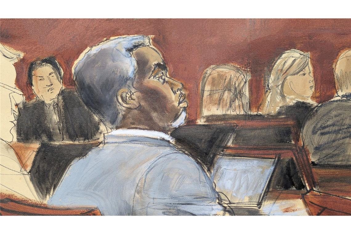 Geschworene bekommen Sex-Videos zu sehen Die Gerichtszeichnung zeigt Sean „Diddy“ Combs, der den Eröffnungsplädoyers am ersten Verhandlungstag vor dem Bundesgericht in Manhattan zuhört. (Archivbild)