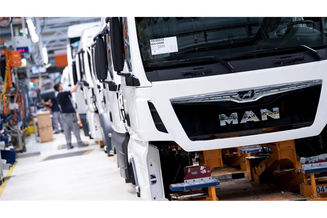 Schwacher Start ins Jahr für VW-Lkw-Sparte Traton Die Geschäftsaussichten bei Traton trüben sich ein.