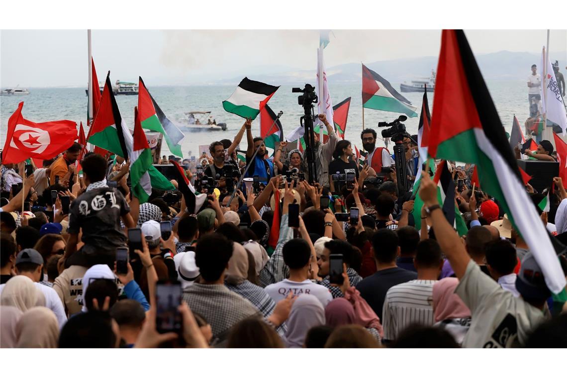 Die "Global Sumud Flotilla" will die israelische Seeblockade des Gazastreifens durchbrechen und Hilfsgüter in den Küstenstreifen bringen. (Archivbild)