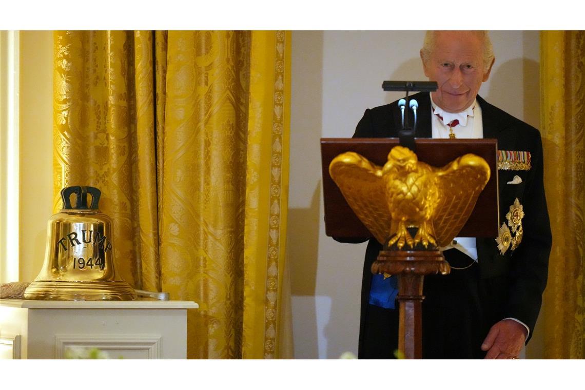 Die Glocke war einst auf dem U-Boot HMS "Trump" im Einsatz.