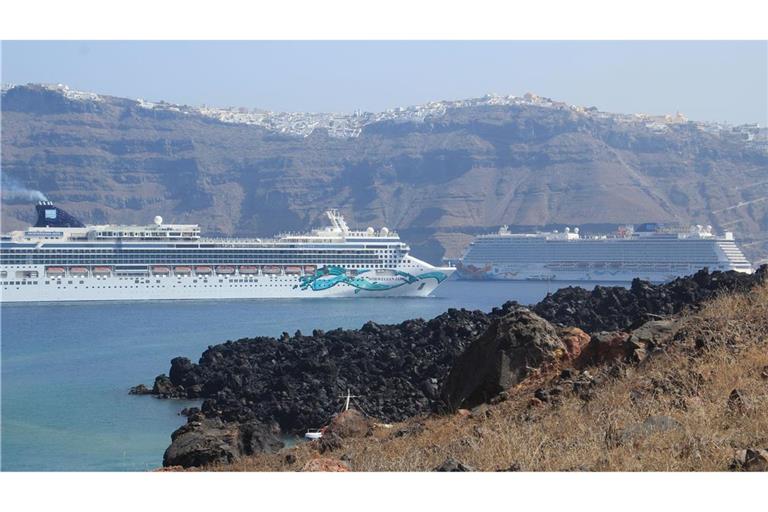 Die griechische Insel Santorini gilt als Kreuzfahrt-Mekka. (Archivfoto)