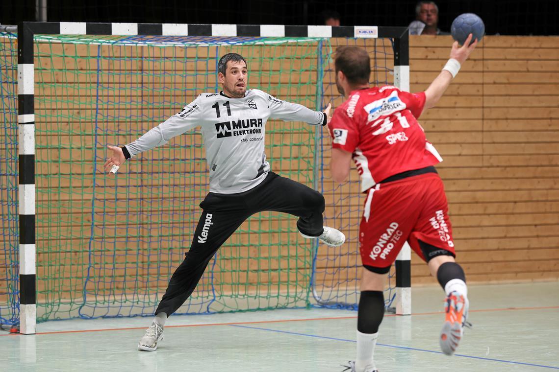 HC Oppenweiler/Backnang vor großer Aufgabe beim Heimspielauftakt Die HCOB-Keeper Levin Stasch (im Bild) und Janis Boieck sind Kollegen, Konkurrenten und Nachbarn. Foto: Alexander Becher