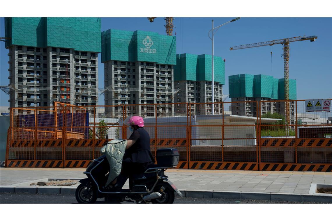 Trump im Anmarsch: Druck auf Chinas Wirtschaft Die Immobilienkrise belastete Chinas Konsum deutlich. (Archivbild)