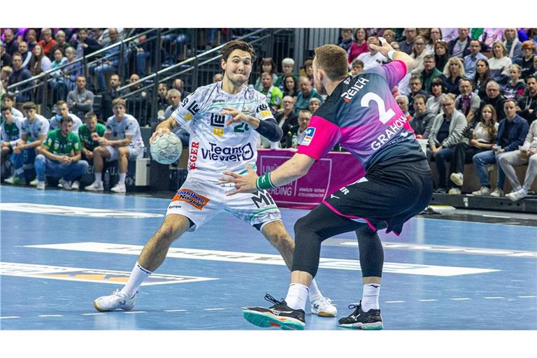 Die individuelle Klasse von Frisch-Auf-Spielmacher Ludvig Hallbäck entschied am Ende die Partie in Wetzlar.