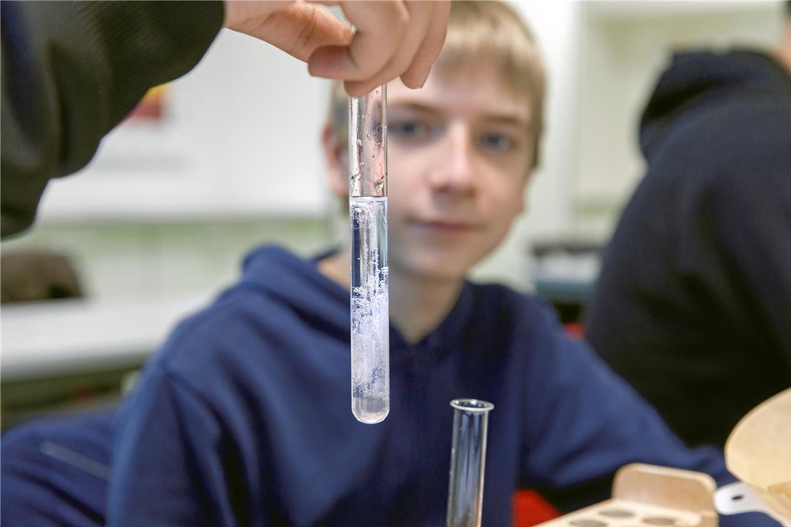 Jonglieren mit DNA und englischen Vokabeln Die isolierte DNA wird sichtbar.
