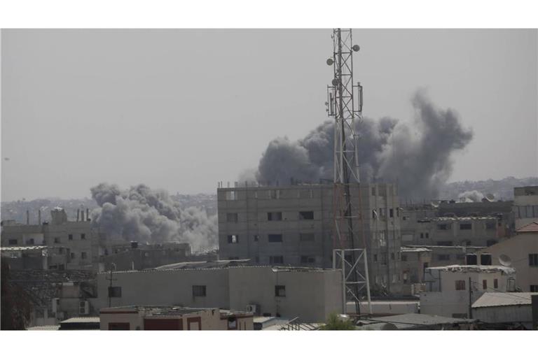 Die israelische Armee führt einen Militäreinsatz in der Stadt Gaza aus.