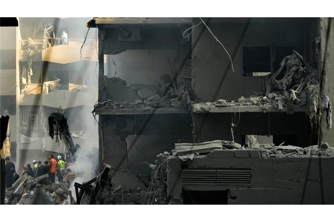 Angriff im Herzen Beiruts - viele Tote und große Zerstörung Die israelische Armee führt nach eigenen Angaben im Libanon Krieg gegen die Hisbollah-Miliz.