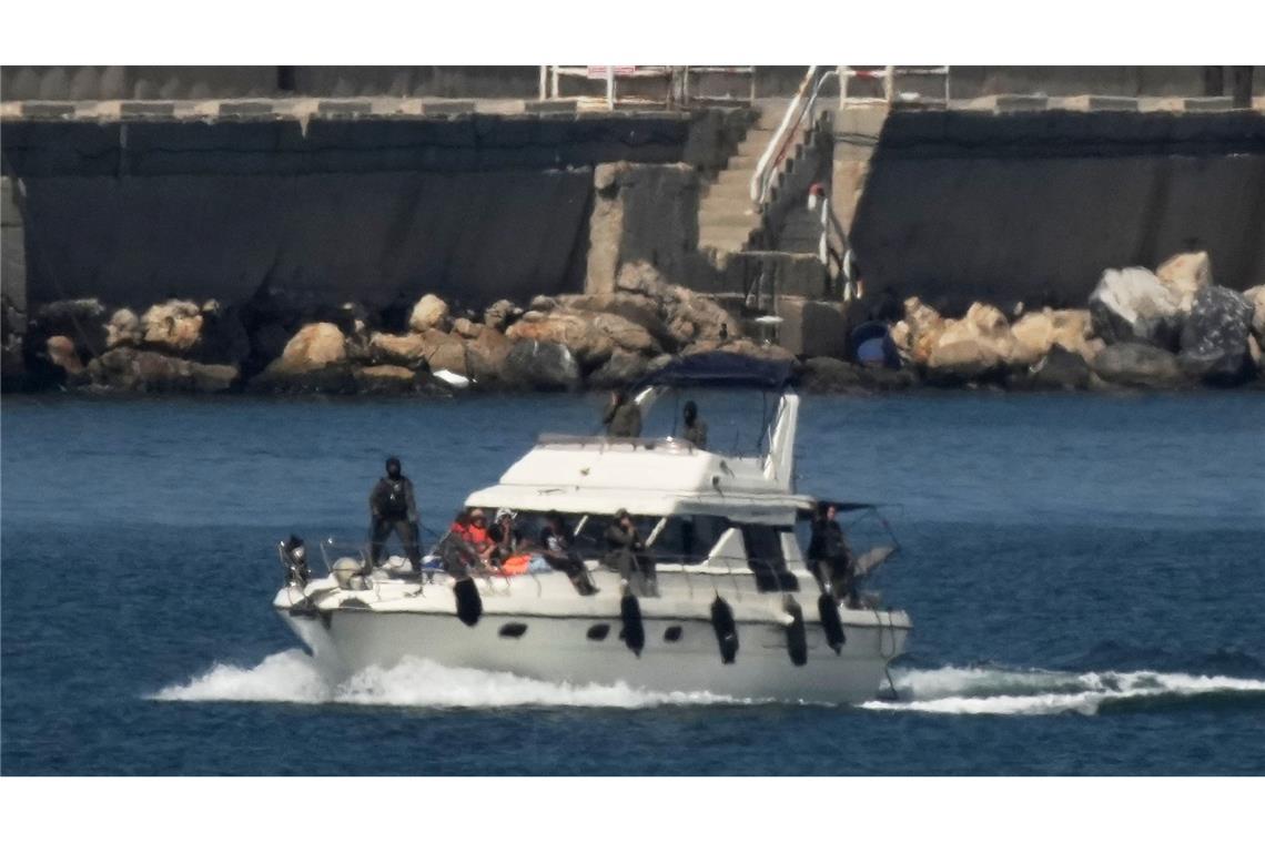 Schwere Vorwürfe der Gaza-Flotten-Aktivisten gegen Israel Die israelische Marine hatte am Freitag das letzte der insgesamt 42 Boote der Flottille abgefangen. (Archivfoto)