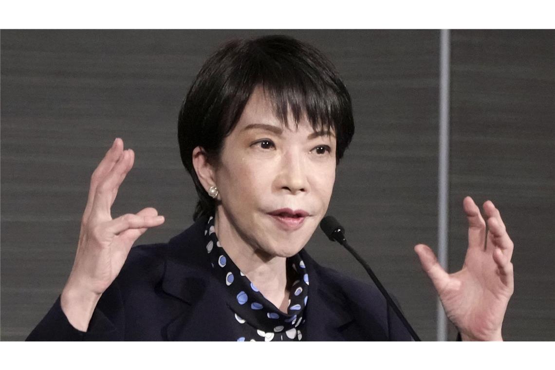 Die japanische Premierministerin Sanae Takaichi