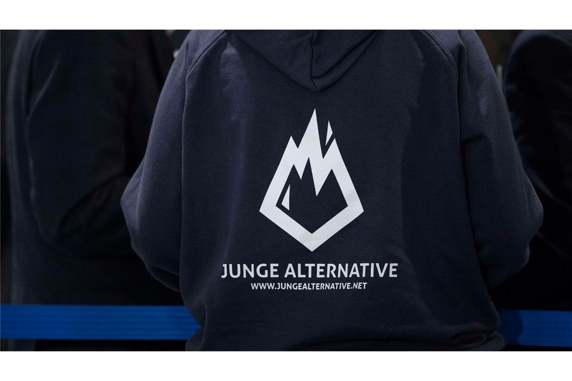 Diskussion über künftiges Logo der AfD-Parteijugend Die Junge Alternative gibt es seit Ende März nicht mehr. Ein Logo und ein Name für die Nachfolgeorganisation wird noch gesucht. (Archivbild)
