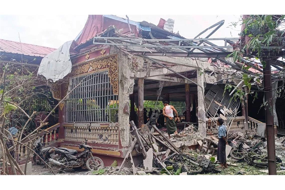 Die Junta fliegt regelmäßig schwere Luftangriffe auf die eigene Bevölkerung. (Archivbild)