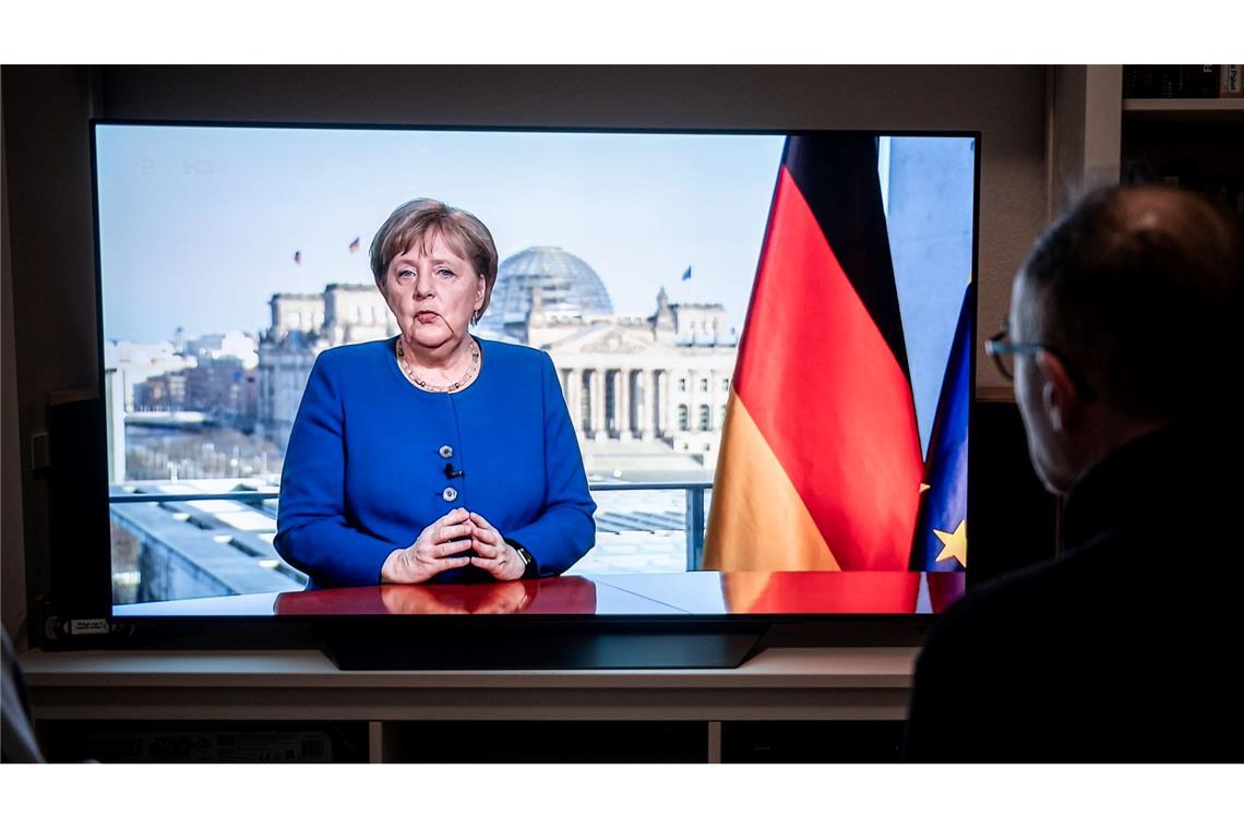 Erster Lockdown vor fünf Jahren - was bleibt? Die Kanzlerin richtete einen Appell an alle Menschen. (Archivbild)
