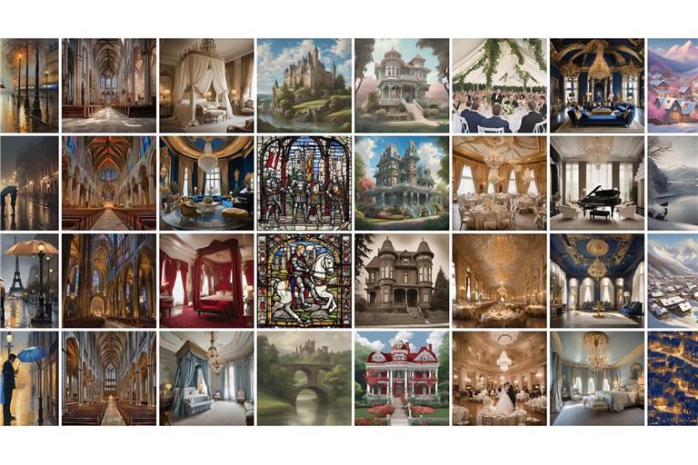 Die KI generierte im Experiment früher oder später ähnliche Motive.