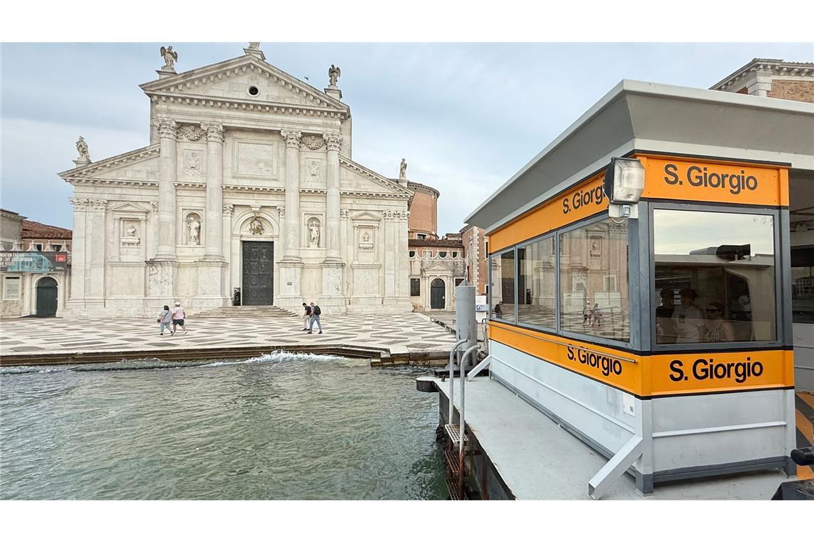 Promi-Hochzeit in Venedig: Amazon-Gründer Bezos heiratet Die Kirche auf der Laguneninsel San Giorgio.