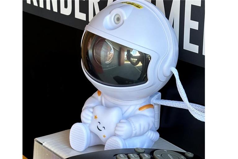 Die kleinen Astronauten sollten mittels eines Laserstrahls Sternenhimmel an die Decken von Kinderzimmern projizieren.Foto: Polizei