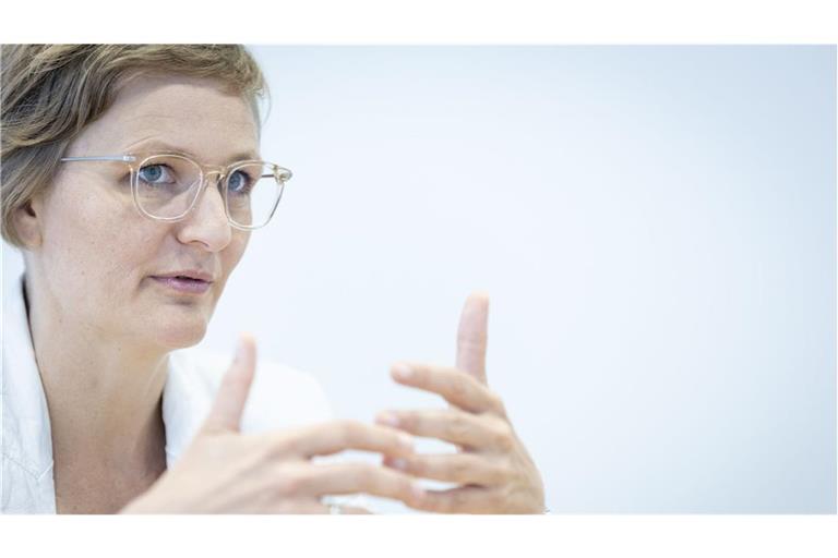 „Die Klimakrise ist eine der relevantesten Krisen unserer Zeit“, sagt Grünen-Parteichefin Franziska Brantner.