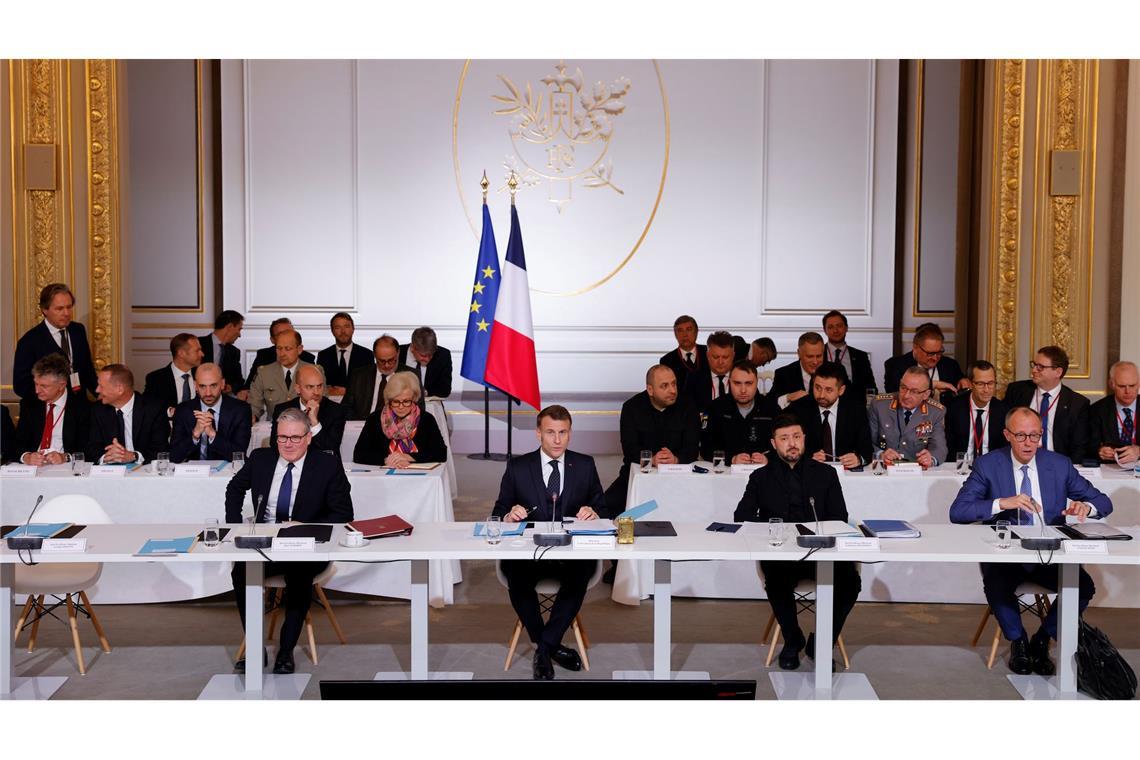 Die Koalition der Willigen möchte eine Gewährleistung einer dauerhaften Sicherheit für die Ukraine verbindlich vereinbaren.