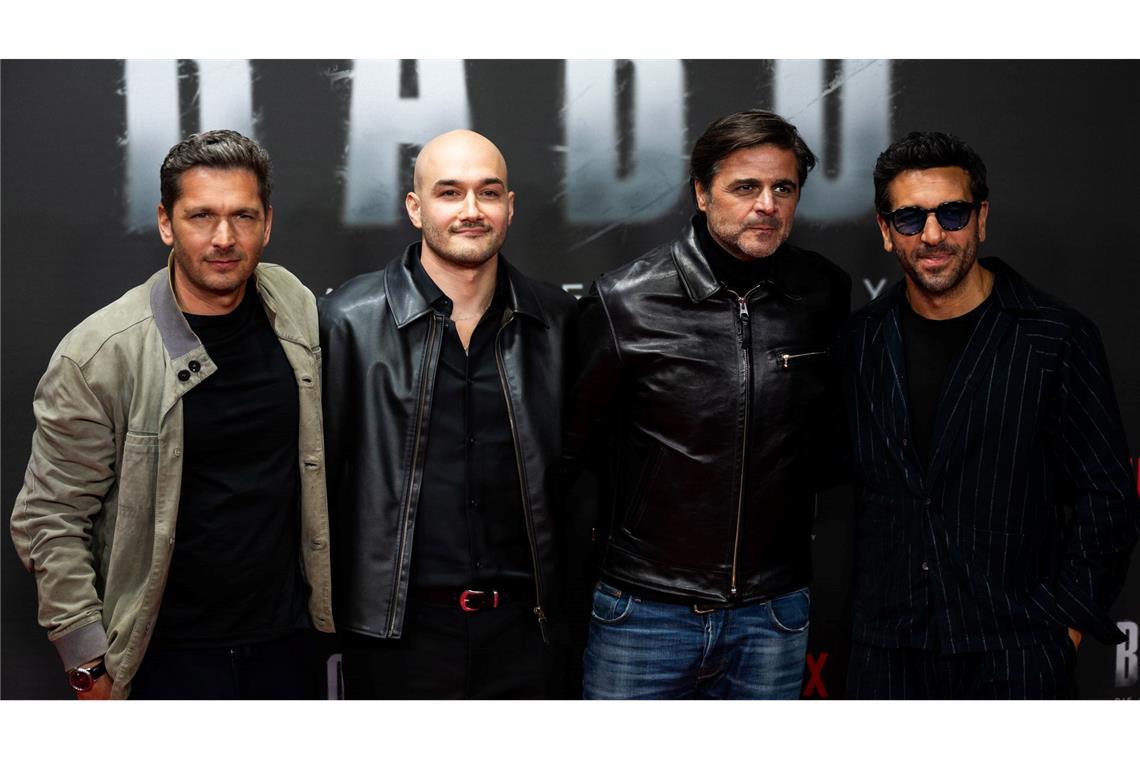 Die Köpfe hinter der Doku (links nach rechts): Pacco-Luca Nitsche, Sinan Sevinç, Juan Moreno und Elyas M'Barek. (Archivbild)