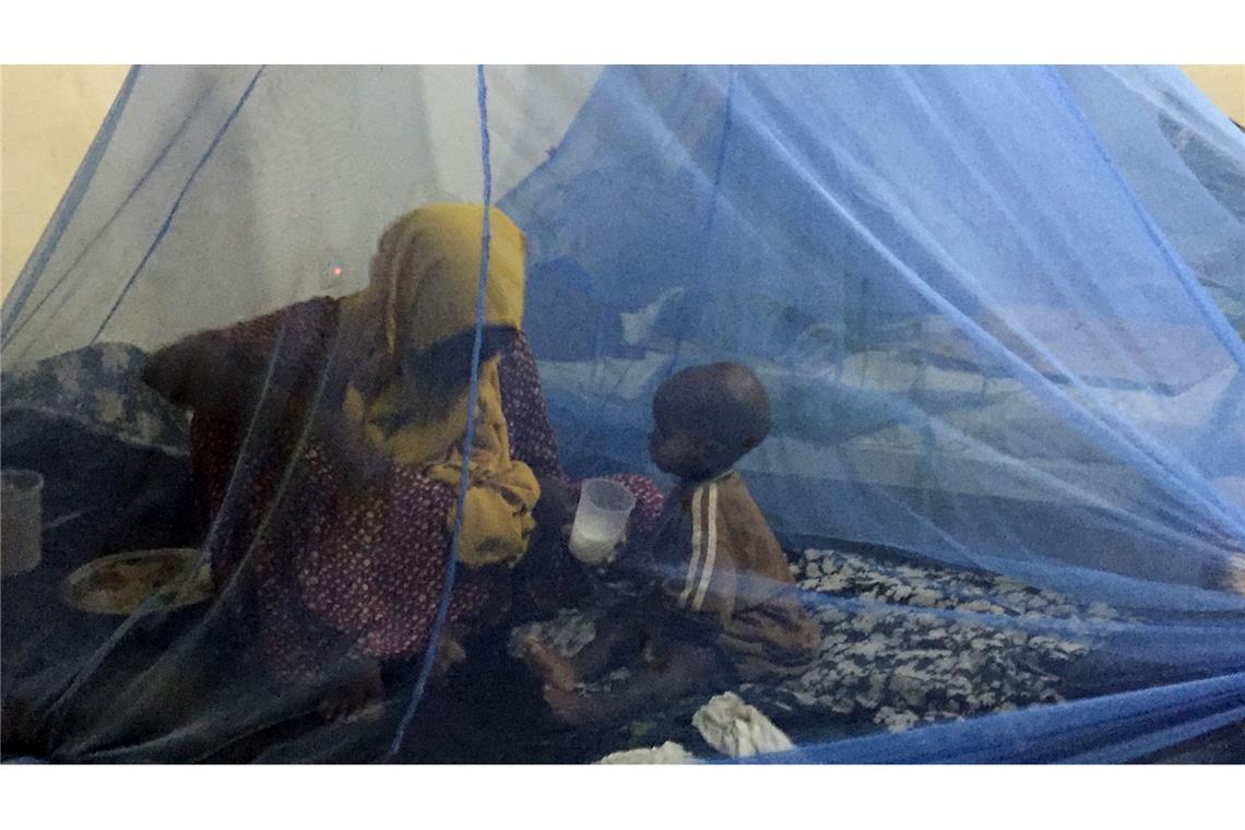 Malaria bleibt tödliche Gefahr für Kinder in Afrika Die Kombination aus imprägnierten Netzen und Impfung scheint einer Studie zufolge besonders wirkungsvoll für den Schutz vor Malaria. (Illustration)