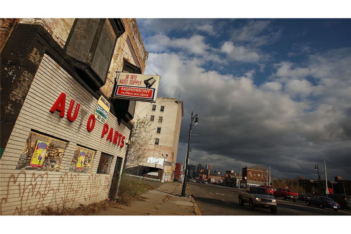 Die Krisen in der Autoindustrie haben in der US-Stadt Detroit tiefe Spuren hinterlassen.