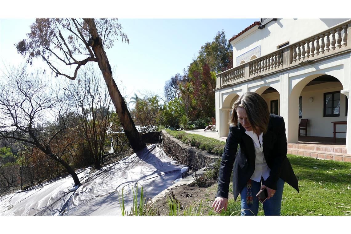 Die Künstlerresidenz Villa Aurora in Pacific Palisades hat Schaden genommen.