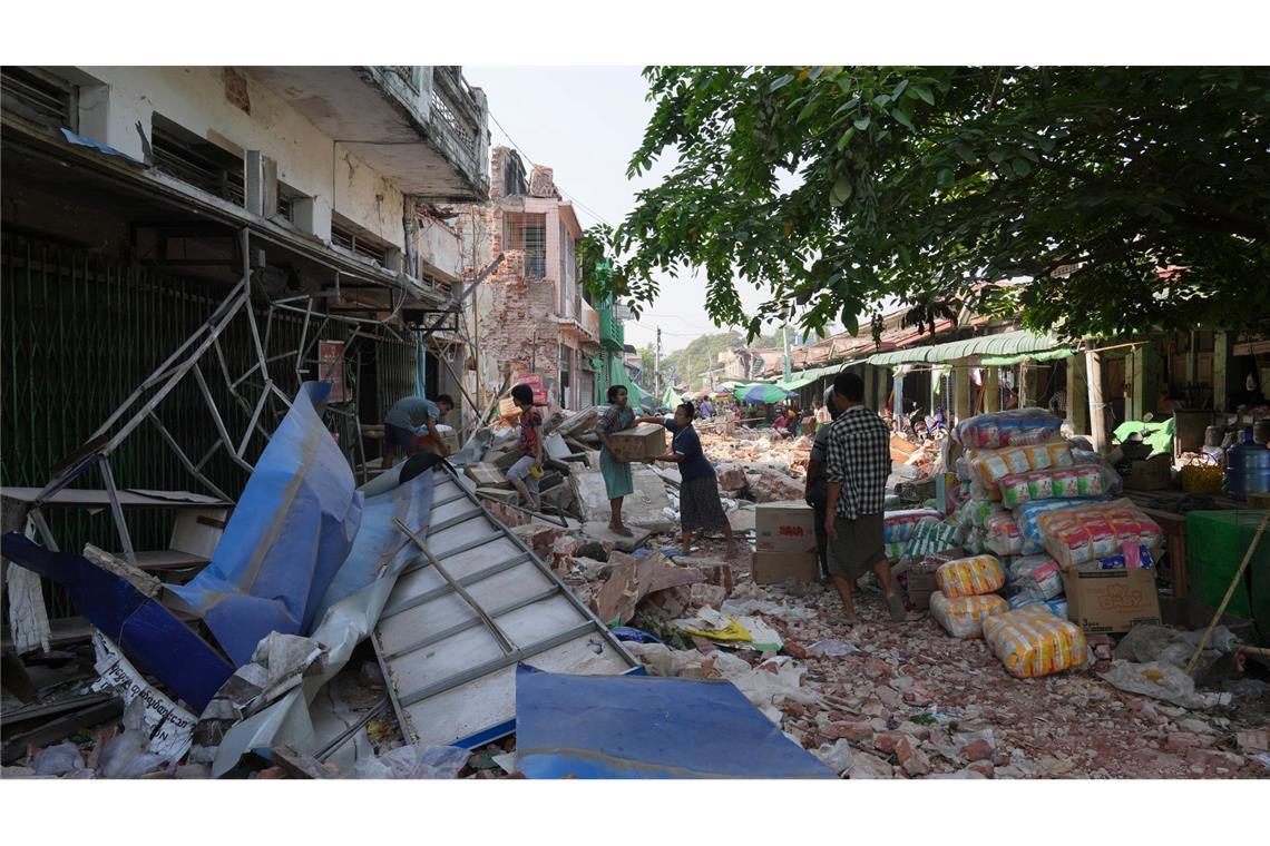 Zahl der Toten in Myanmar steigt: Beben baute sich lange auf Die Lage in Myanmar ist verzweifelt.