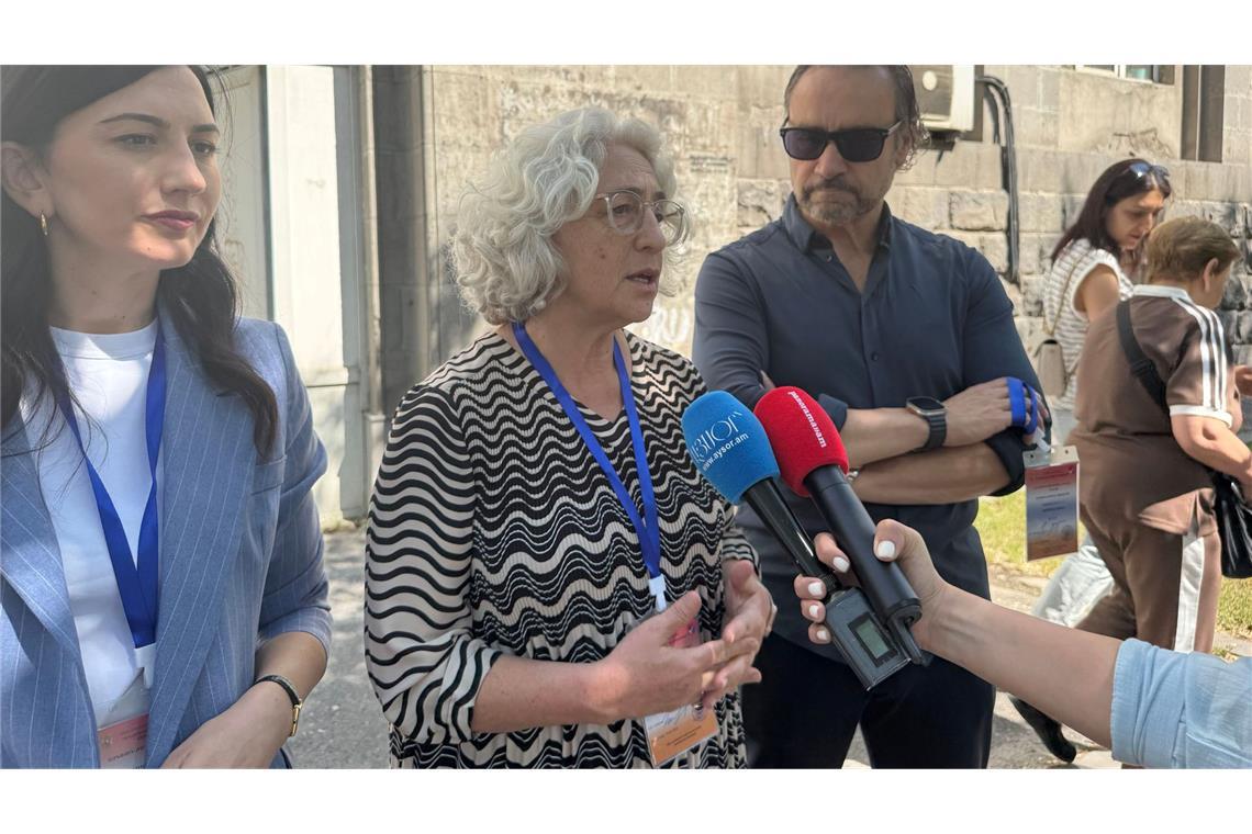 Die Leiterin des OSZE-Beobachtermission Farah Karimi spricht von einer beunruhigenden Polarisierung im armenischen Wahlkampf.