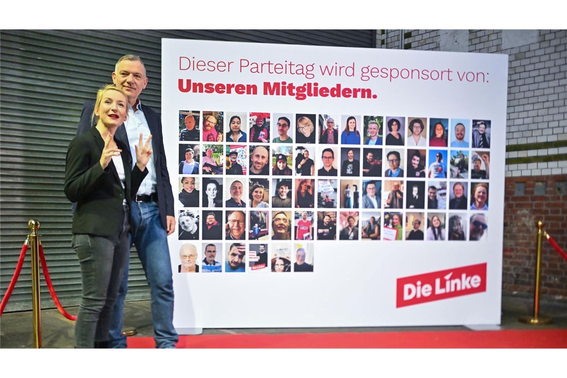 Linke als "coole Straßenkicker" im Wahlkampf Die Linken-Spitze um Ines Schwerdtner und Jan van Aken gibt sich zuversichtlich über die Wahlchancen der Partei.