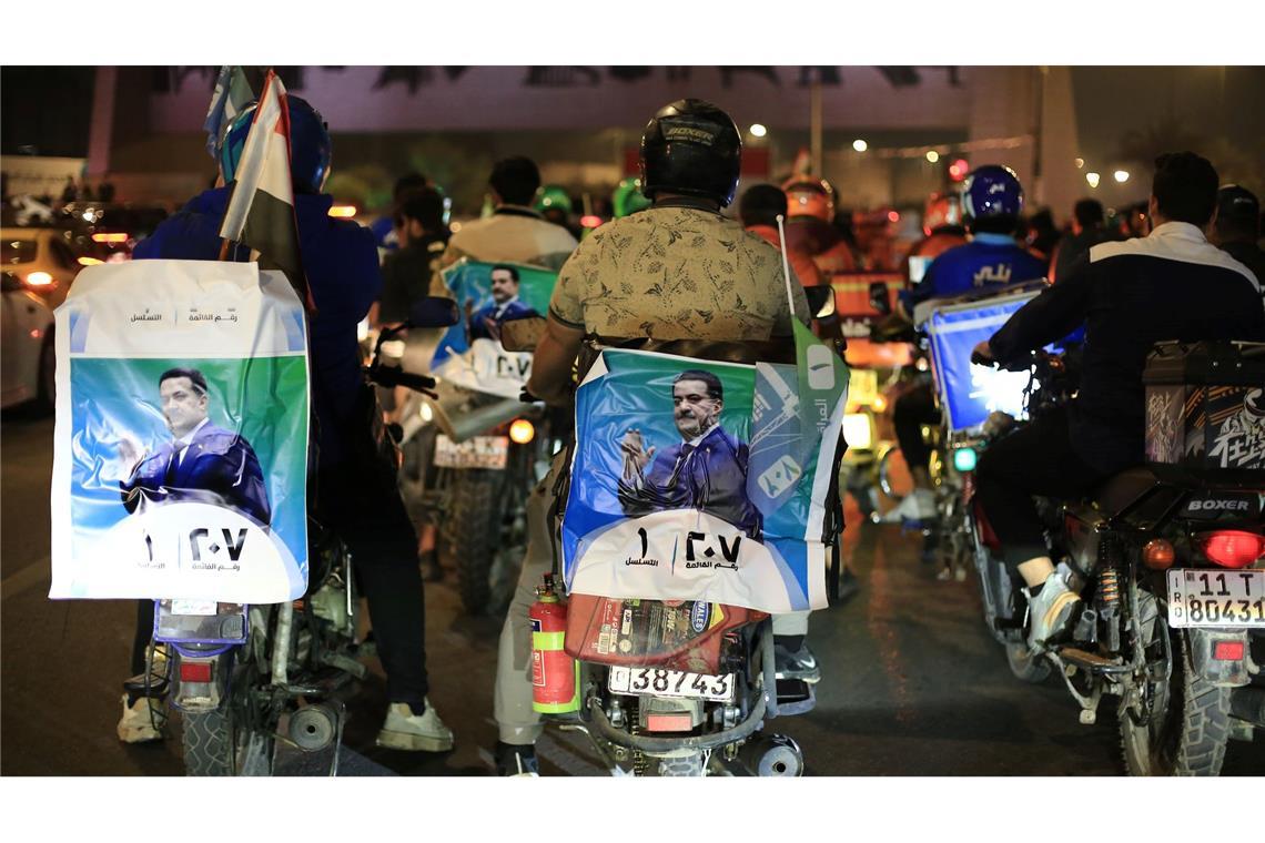 Die Liste von Ministerpräsident al-Sudani gewinnt die Parlamentswahl im Irak.