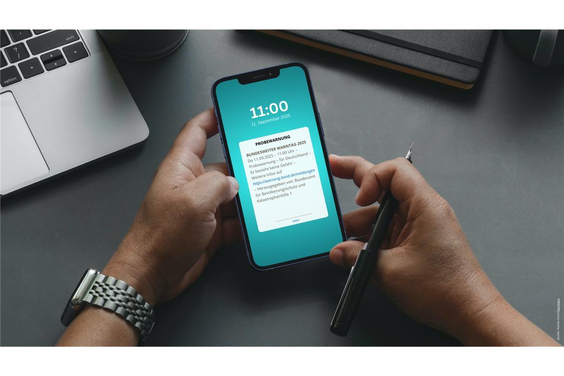 Die Meldung kommt direkt auf das Handy.
