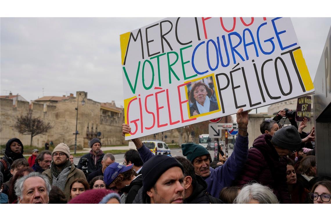 Die Menschenmassen, die dem Prozess beiwohnen, nennt Pelicot ihre Rettung. (Archivbild)