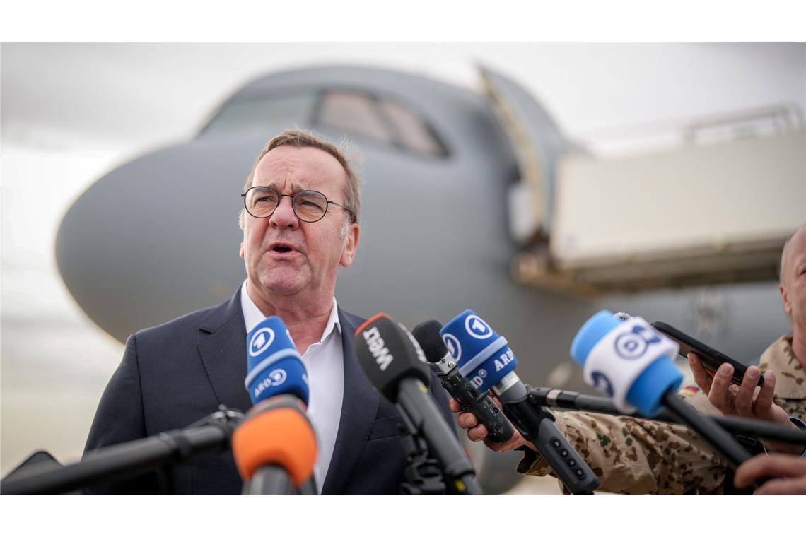Pistorius für mehr Engagement im Nahen Osten Die Militärbasis Al-Asrak ist das Drehkreuz für das deutsche Engagement.