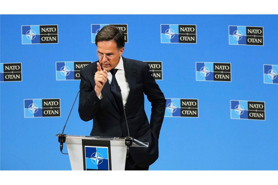 Nato will Verteidigungsfähigkeiten extrem ausbauen Die Nato muss aus Sicht von Generalsekretär Mark Rutte deutlich schlagkräftiger werden. (Archivbild)