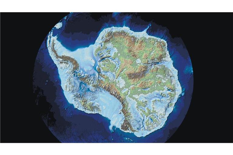 Die neue Kartierung zeigt die subglaziale Topografie der Antarktis so genau wie nie zuvor.