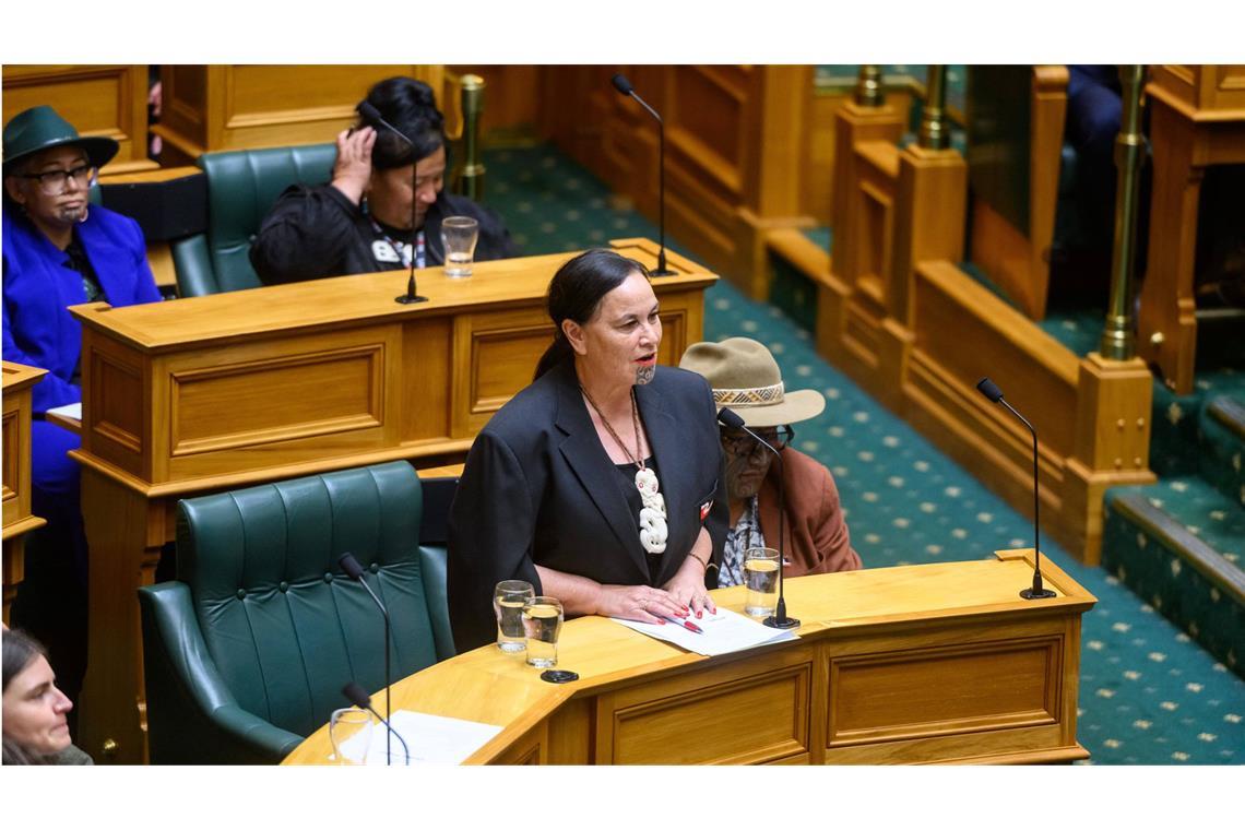 Maori-Politiker nach Haka-Protest vom Parlament suspendiert Die Parteivorsitzenden Debbie Ngarewa-Packer wurde suspendiert (Archivbild).