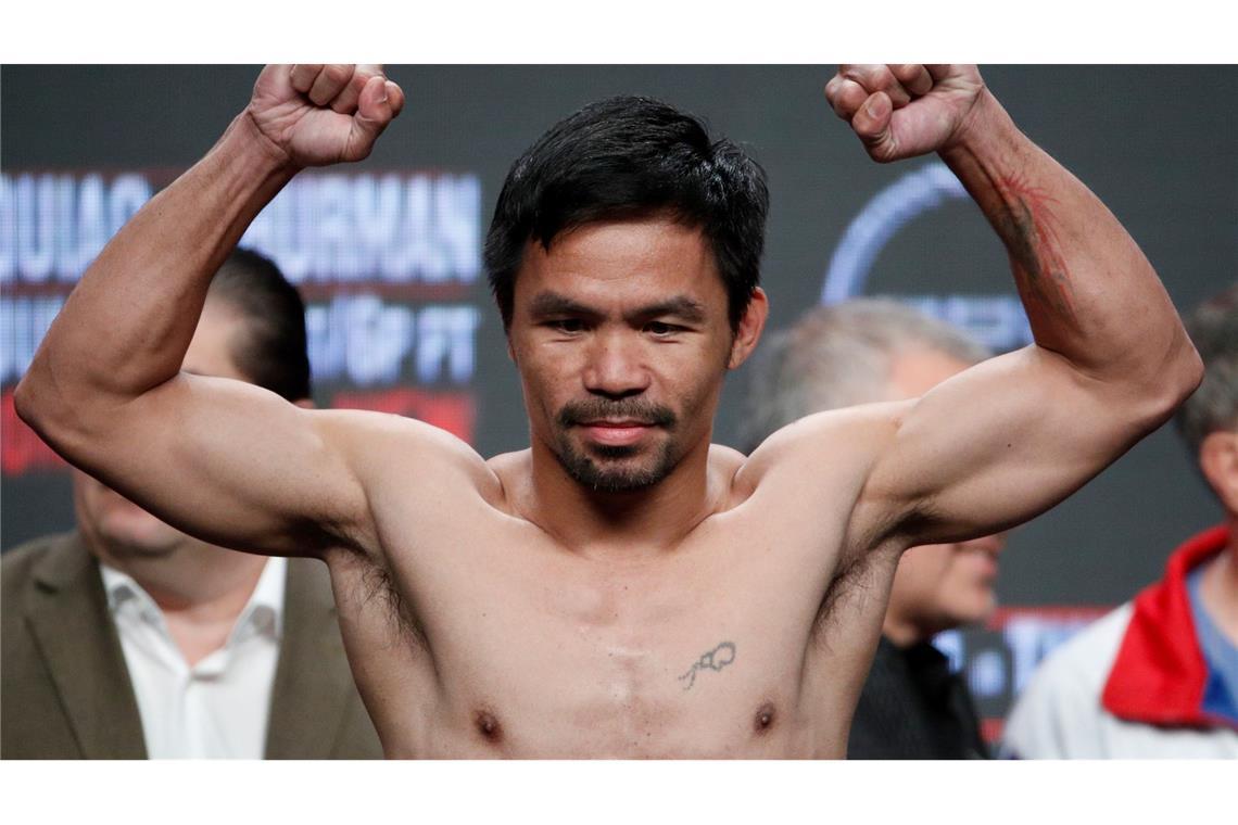 Die philippinische Box-Ikone Manny Pacquiao steigt erneut in den Ring. (Archivbild)