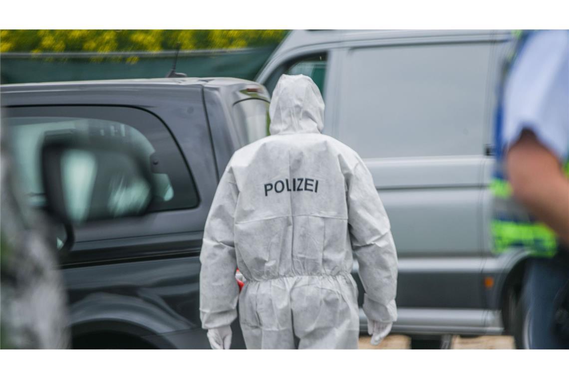 Die Polizei ermittelt vor Ort.