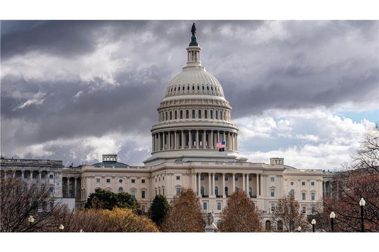 Die Polizei hat einen Mann festgenommen, der mit einer Schusswaffe auf das US-Parlament zugerannt ist (Symbolfoto).